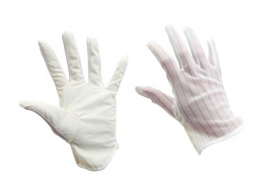 Gestreifte PU handanpassende ESD-Handschuhe Size- S